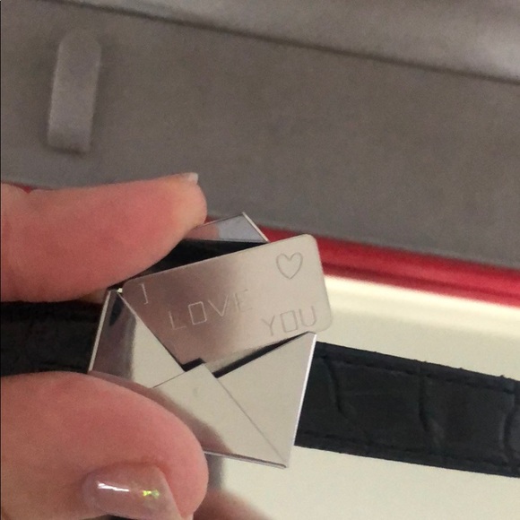 Ashford letter sterling silver gold ILY bracelet - Picture 6 of 7